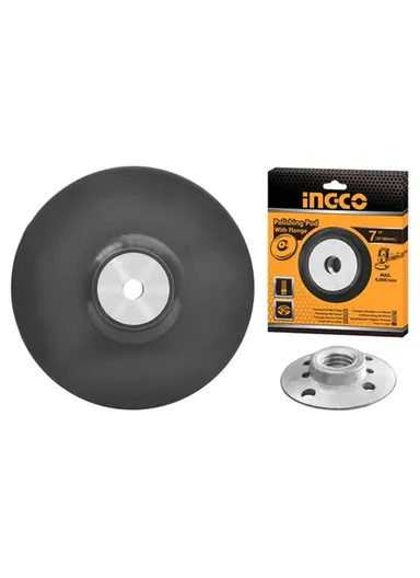 180mm Rubber Polishing Pad with Flange APP0201801