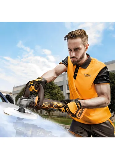 180mm Cordless Rotary Polisher Car Polisher with 4.0Ah Battery &amp; Charger APLI20181