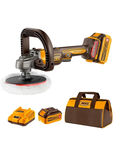 180mm Cordless Rotary Polisher Car Polisher with 4.0Ah Battery &amp; Charger APLI20181