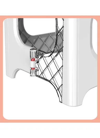 Non Slip Foldable Step Table Stool for Kids, Toddlers, Teens, Adults, Old Age, Bathroom &amp; Bedroom Convenient Usage Quick-Fold Plastic Step Stool - Blue