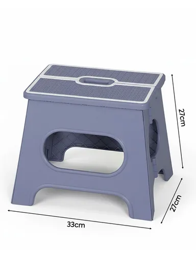 Versatile Step-Up Stool for Toddlers, Kids &amp; Adults, Multi-Purpose Use in Bedroom &amp; Bath (L33 x W27 x H27)cm - Purple