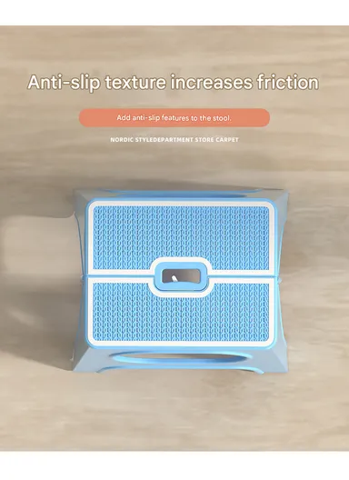 Versatile Step-Up Stool for Toddlers, Kids &amp; Adults, Multi-Purpose Use in Bedroom &amp; Bath (L33 x W27 x H27)cm - Blue