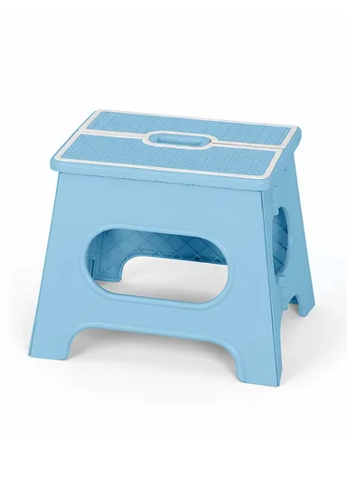 Versatile Step-Up Stool for Toddlers, Kids &amp; Adults, Multi-Purpose Use in Bedroom &amp; Bath (L33 x W27 x H27)cm - Blue