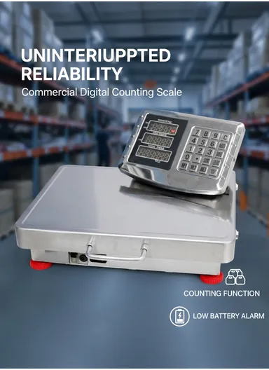 300Kg Heavy-Duty Wireless Digital Platform Scale with Rechargeable LED Display &amp; Stainless Steel Base 151-15