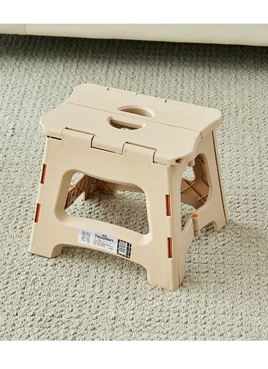 Folding Step Stool with Carry Handle, Space-Saving Design, Non-Slip Surface for Home, Kitchen &amp; Bathroom (L27 × W24 × H27)cm – Blue