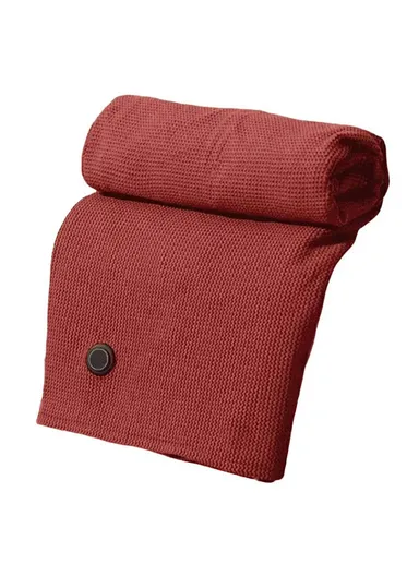 150 x 80cm USB Heated Zipper Poncho for Single Person Heating Shawl Home Office Nap Electirc Warming Blanket - Red