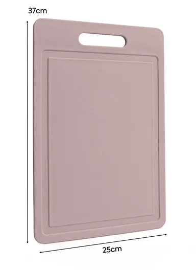 Multi-Function BPA-Free PP Cutting Board – 8mm Thick, Reversible Chopping Board for Fruits, Vegetables &amp; Meat, Anti-Cross Contamination Design - Pink