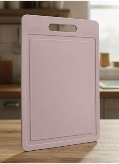 Multi-Function BPA-Free PP Cutting Board – 8mm Thick, Reversible Chopping Board for Fruits, Vegetables &amp; Meat, Anti-Cross Contamination Design - Pink