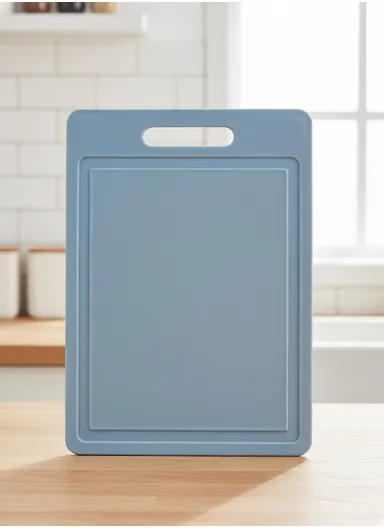 Multi-Function BPA-Free PP Cutting Board – 8mm Thick, Reversible Chopping Board for Fruits, Vegetables &amp; Meat, Anti-Cross Contamination Design - Baby Blue