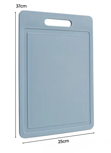 Multi-Function BPA-Free PP Cutting Board – 8mm Thick, Reversible Chopping Board for Fruits, Vegetables &amp; Meat, Anti-Cross Contamination Design - Baby Blue