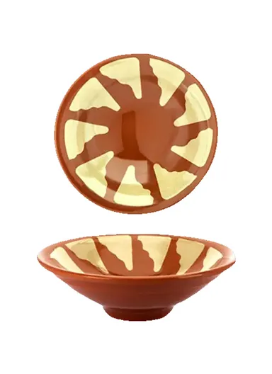 6-Pcs Melamine Traditional Bowl for Serving foul