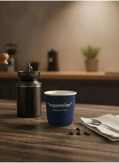 4Pcs 90ml Ceramic Matte Finish Mini Coffee Shot Cup Set, Heat-Resistant, Dishwasher Safe, Modern Minimalist Design