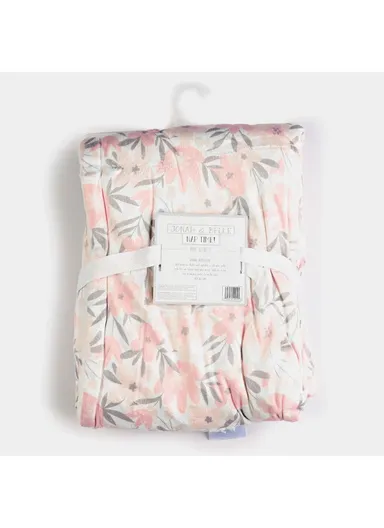 Cozy Baby Blanket ,Ultra-Soft Polyester Cotton Blend, Gentle on Sensitive Skin, Lightweight &amp; Breathable (L100 x W75)cm