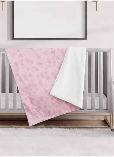 Cozy Baby Blanket ,Ultra-Soft Polyester Cotton Blend, Gentle on Sensitive Skin, Lightweight &amp; Breathable (L100 x W75)cm