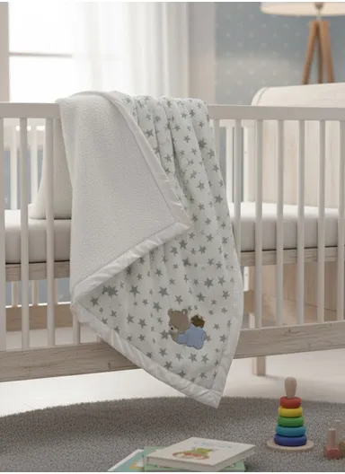 Winter Baby Blanket, Baby Swaddle Wrap Flannel Fleece Warm Quilt for Newborn Bedding &amp; Soft Baby Stroller