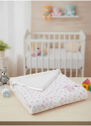 Winter Baby Blanket, Baby Swaddle Wrap Flannel Fleece Warm Quilt for Newborn Bedding &amp; Soft Baby Stroller