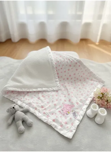 Winter Baby Blanket, Baby Swaddle Wrap Flannel Fleece Warm Quilt for Newborn Bedding &amp; Soft Baby Stroller