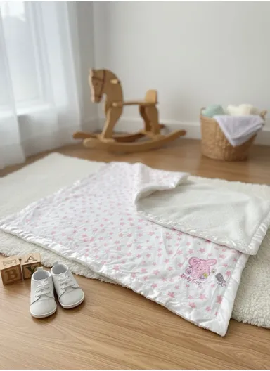 Winter Baby Blanket, Baby Swaddle Wrap Flannel Fleece Warm Quilt for Newborn Bedding &amp; Soft Baby Stroller