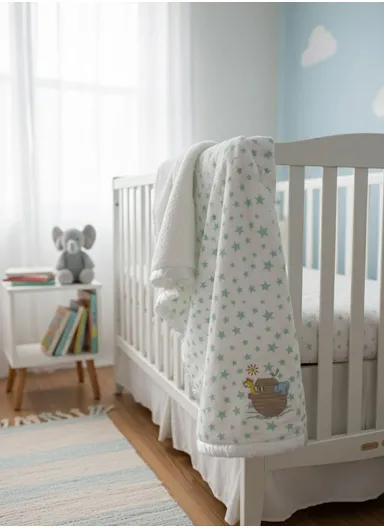 Winter Baby Blanket, Baby Swaddle Wrap Flannel Fleece Warm Quilt for Newborn Bedding &amp; Soft Baby Stroller