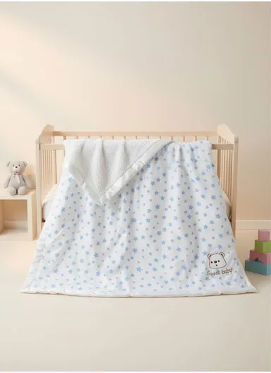 Winter Baby Blanket, Baby Swaddle Wrap Flannel Fleece Warm Quilt for Newborn Bedding &amp; Soft Baby Stroller