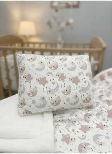 Baby Blanket and Pillow Set Soft, Natural, Breathable, and Gentle on Sensitive Skin for Healthy Sleep