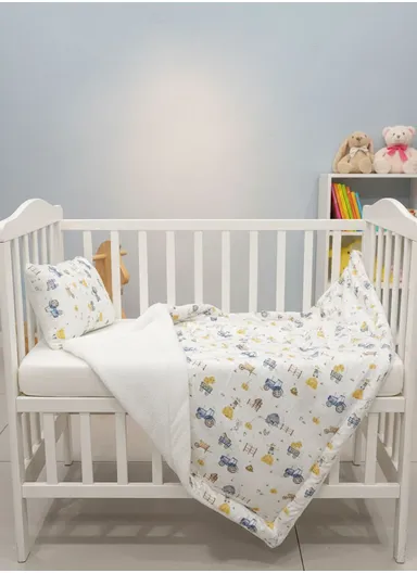 Baby Blanket and Pillow Set Soft, Natural, Breathable, and Gentle on Sensitive Skin for Healthy Sleep