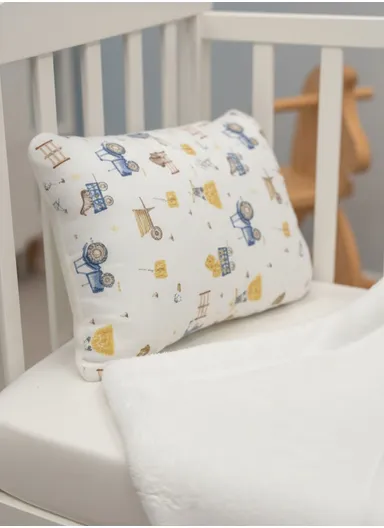 Baby Blanket and Pillow Set Soft, Natural, Breathable, and Gentle on Sensitive Skin for Healthy Sleep