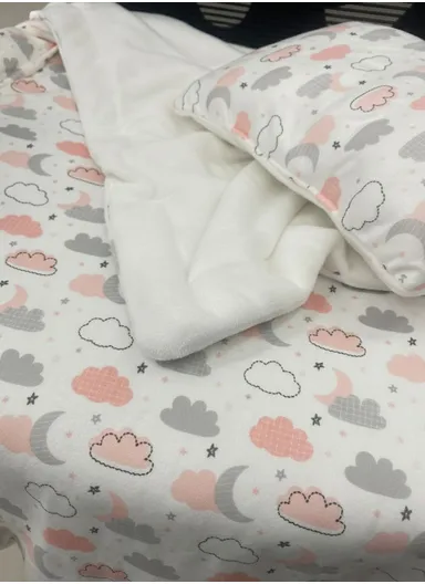 Baby Blanket and Pillow Set Soft, Natural, Breathable, and Gentle on Sensitive Skin for Healthy Sleep