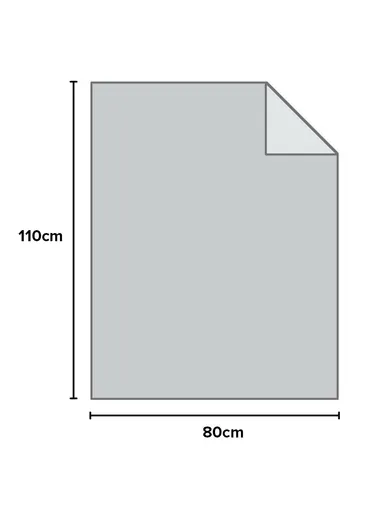 Baby Soft Polyester Blanket, Gentle, Warm &amp; Safe All-Season Comfort (L110 x W80)cm - Blue