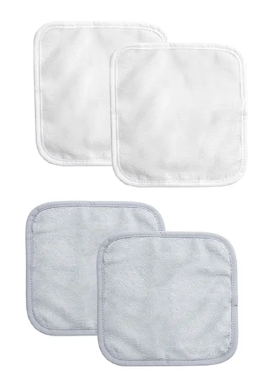 6-Pieces Baby Bath Towel &amp; Washcloth Set with Hooded Microfiber Towel, Cotton Face Towels &amp; Soft Sponge 