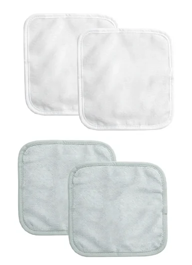 6-Pieces Baby Bath Towel &amp; Washcloth Set with Hooded Microfiber Towel, Cotton Face Towels &amp; Soft Sponge 