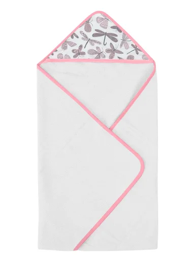 6-Pieces Baby Bath Towel &amp; Washcloth Set with Hooded Microfiber Towel, Cotton Face Towels &amp; Soft Sponge 