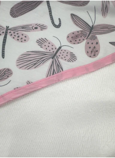 6-Pieces Baby Bath Towel &amp; Washcloth Set with Hooded Microfiber Towel, Cotton Face Towels &amp; Soft Sponge 