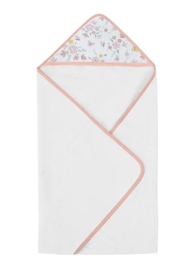 6-Pieces Baby Bath Towel &amp; Washcloth Set with Hooded Microfiber Towel, Cotton Face Towels &amp; Soft Sponge 