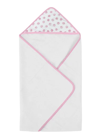 6-Pieces Baby Bath Towel &amp; Washcloth Set with Hooded Microfiber Towel, Cotton Face Towels &amp; Soft Sponge 
