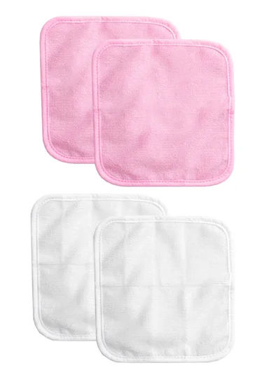 6-Pieces Baby Bath Towel &amp; Washcloth Set with Hooded Microfiber Towel, Cotton Face Towels &amp; Soft Sponge 
