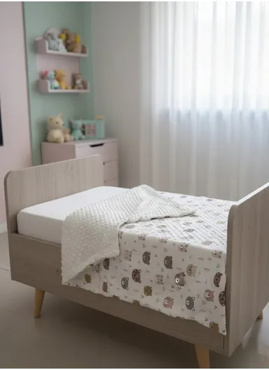 Baby Soft Polyester Blanket, Gentle, Cozy &amp; All-Season Comfort (L160 x W110)cm - White