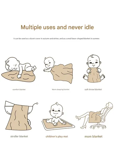 Baby Soft Polyester Blanket, Gentle, Cozy &amp; All-Season Comfort (L160 x W110)cm - White