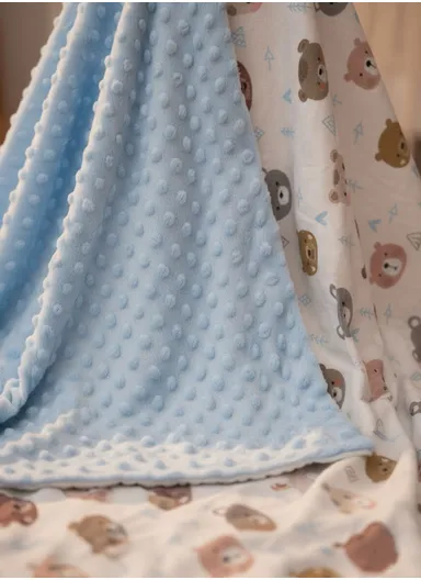 Baby Soft Polyester Blanket, Gentle, Cozy &amp; All-Season Comfort (L160 x W110)cm - Blue