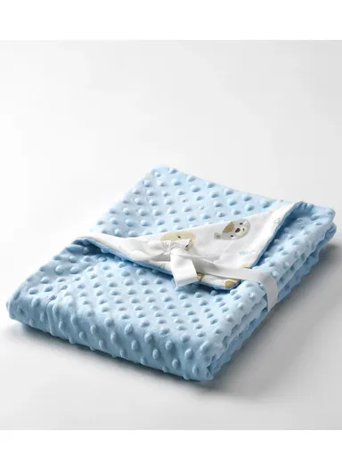 Baby Soft Polyester Blanket, Gentle, Cozy &amp; All-Season Comfort (L160 x W110)cm - Blue