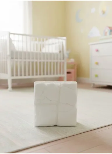 0-6 Months Ultra Soft Minky Dotted Baby Blanket (L95 x W80)cm - White
