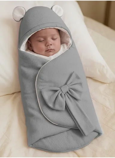 Adjustable Swaddle Sleep Bag, Soft Lining, Cozy For Outdoor Easy Swaddles for Boy &amp; Girl