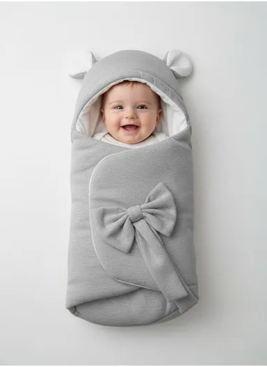 Adjustable Swaddle Sleep Bag, Soft Lining, Cozy For Outdoor Easy Swaddles for Boy &amp; Girl