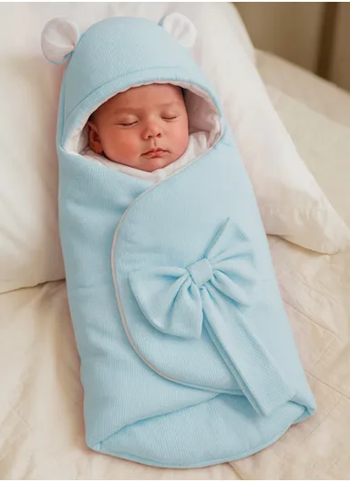 Adjustable Swaddle Sleep Bag, Soft Lining, Cozy For Outdoor Easy Swaddles for Boy &amp; Girl