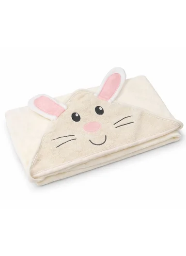 Animal Hooded Bath Towel, 100% Cotton 350GSM, Ultra Soft &amp; Absorbent Baby Bath Towel with Adorable Hood, Gentle, Durable, Perfect for Newborns &amp; Toddlers - Style 2