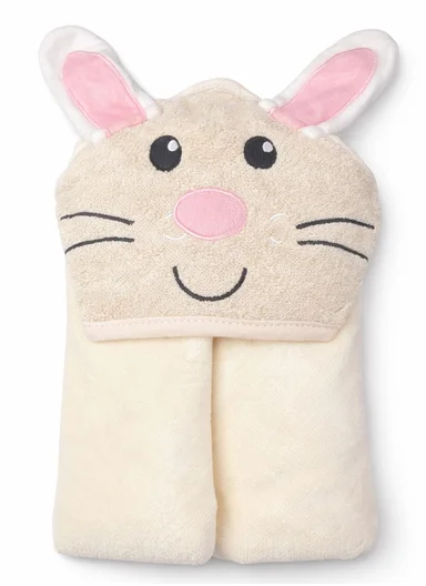 Animal Hooded Bath Towel, 100% Cotton 350GSM, Ultra Soft &amp; Absorbent Baby Bath Towel with Adorable Hood, Gentle, Durable, Perfect for Newborns &amp; Toddlers - Style 2