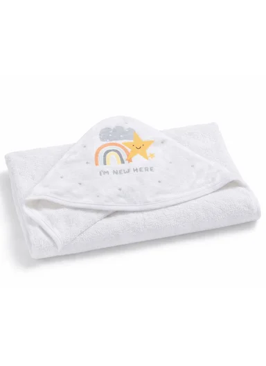 Soft Coral Velvet Baby Bath Towel, Gentle &amp; Absorbent Comfort for Babies (L80 x W80)cm