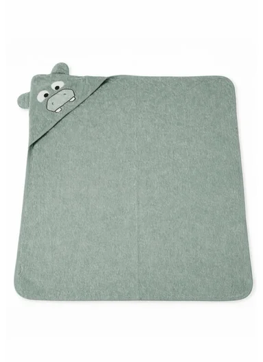 Soft Coral Velvet Baby Bath Towel, Gentle &amp; Absorbent Comfort for Babies (L80 x W80)cm