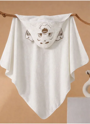 Soft Coral Velvet Baby Bath Towel, Gentle &amp; Absorbent Comfort for Babies (L80 x W80)cm