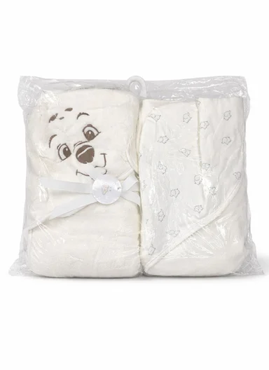 Soft Coral Velvet Baby Bath Towel, Gentle &amp; Absorbent Comfort for Babies (L80 x W80)cm